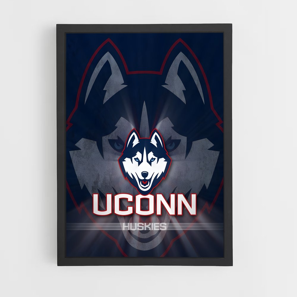 Poster Uconn huskies – affiche Basketball (vue 2)